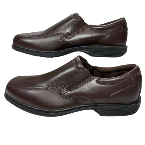 Nunn Bush Kore Comfort Gel Slip-On Shoes Brown Leather Men's Size 13M - Picture 1 of 7